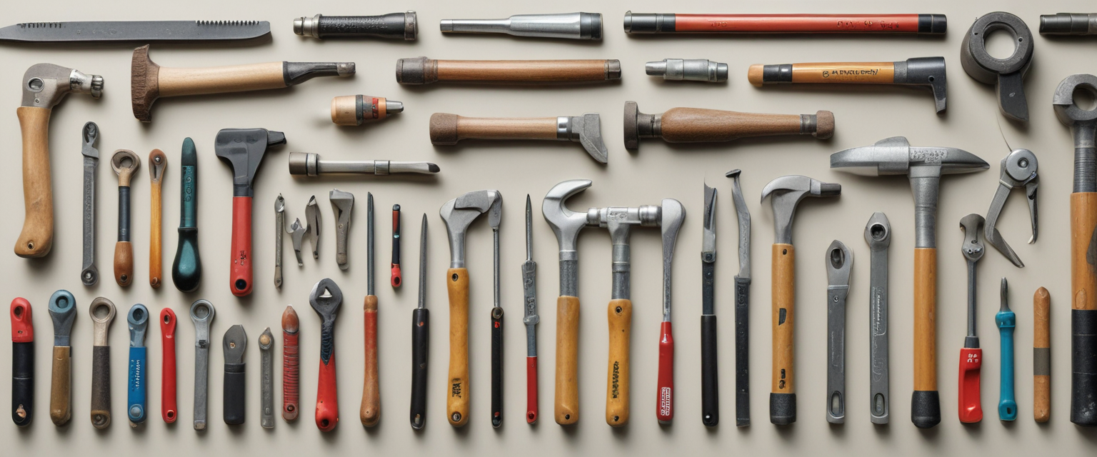 Various hand tools and power tools